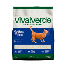 Areia Viva Verde - Gros Finos 4kg - Maior Rendimento