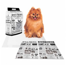 Tapete Higinico Pet News - 30UN de 60x60cm - Higiene e Atualidades!