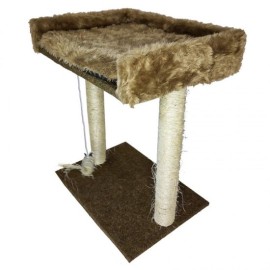 Arranhador Sisal com Postes em Corda + Cama Fofinha - Luxo e Conforto para seu Felino